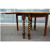 Image 2 : ANTIQUE CARVED DROPLEAF DINING TABLE AND CHAIR