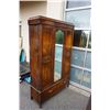 Image 2 : ANTIQUE WARDROBE WITH MIRROR DOOR, 3 PIECE