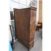 Image 3 : ANTIQUE WARDROBE WITH MIRROR DOOR, 3 PIECE