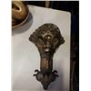 Image 2 : 2 PEACOCK WALL SCONCE LAMPS AND DECORATIVE  WOOD BOWL
