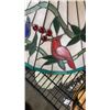 Image 3 : LEADED GLASS LAMP SHADE - 20 INCH DIAMETER