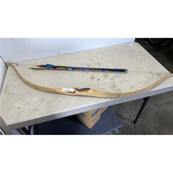 RECURVE BOW AND ARROWS