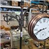Image 3 : OUTDOOR TEMPERATURE CLOCK ON METAL STAND
