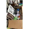 Image 2 : BOX OF AMAZON OVERSTOCK ITEMS, DART BOARD AND DARTS