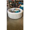 Image 1 : AS NEW SALUSPA TAHITI INFLATABLE HOT TUB TESTED WORKING WITH COVER AND ACCESSORIES