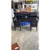 Image 1 : ASHLEY FURNITURE DESK, ALMOST BLACK FINISH WITH HUTCH
