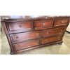 Image 2 : ASHLEY FURNITURE 7 DRAWER DRESSER BROWN FINISH