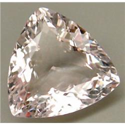 8.5ct. Trillion RARE Bright Pink Morganite Brazil VS  RETAIL $2500 (GEM-3671A)