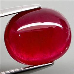 11.09ct. Beauty Top Blood Red RARE Madagascar Ruby Cabochon AAA  RETAIL $4250 (GEM-3782)
