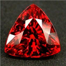 3.88ct. Full Fire 8.8mm. Hot Orange RARE Mandarin Garnet AAA FLAWLESS RETAIL $2550 (GEM-3825)