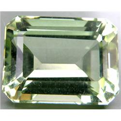 9.25ct.  Green Amethyst Africa Emerald Cut Flawless RETAIL $1050 (GEM-3838)
