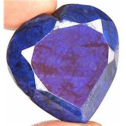 77ct. Rare Collector's Natural Blue Sapphire Heart Cut RETAIL $4250 (GEM-3924)