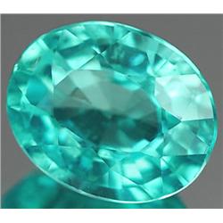 1.20ct.  Charming Natural Oval Paraiba Color Apatite VS RETAIL $850 (GEM-3931)