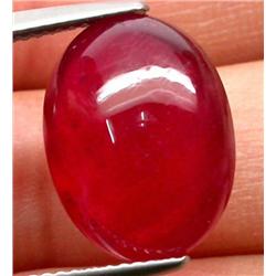 13.17ct. Cabochon Top Blood Red Madascargas Ruby AAA RETAIL $4650 (GEM-3942)