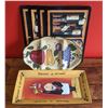Image 1 : Two Serving Plates w/ Four Hard Placemats