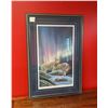 Image 1 : Joe Ferrante Wolf Painting "Northern Lights"