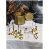 Image 1 : Brass Candleholders with pot