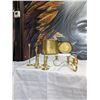 Image 3 : Brass Candleholders with pot