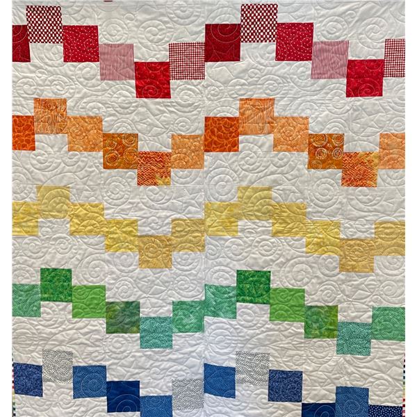 Color Wave Baby Quilt