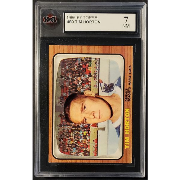1966-67 Topps #80 Tim Horton (KSA 7)