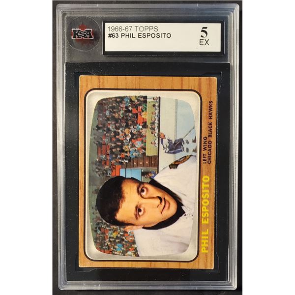 1966-67 Topps #63 Phil Esposito (KSA 5)