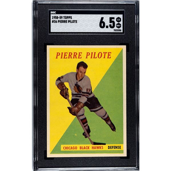 1958-59 Topps #36 Pierre Pilote (SGC 6.5)