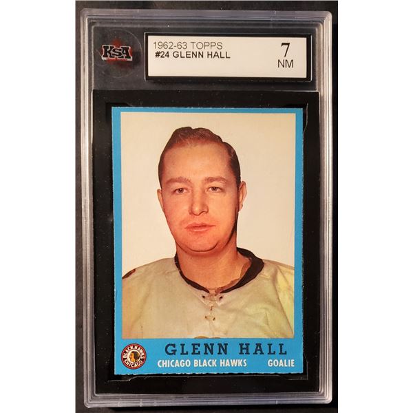 1962-63 Topps #24 Glenn Hall (KSA 7) NMT!