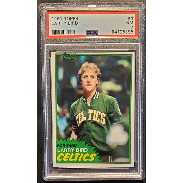 1981-82 Topps #4 Larry Bird (PSA 7)