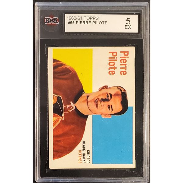 1960-61 Topps #65 Pierre Pilote (KSA 5)