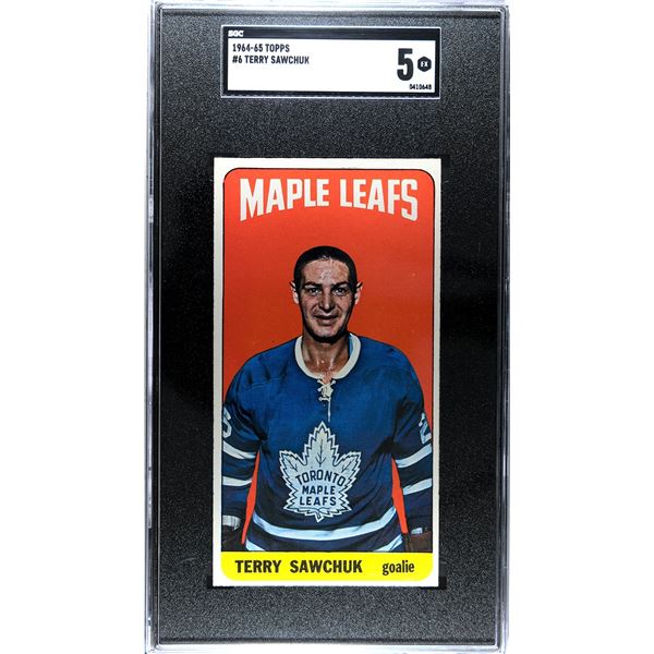 1964-65 Topps #6 Terry Sawchuk (SGC 5)