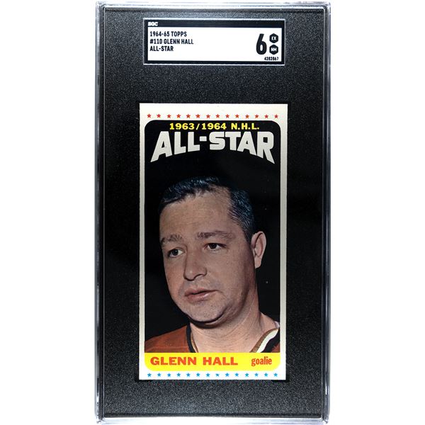 1964-65 Topps #110 Glenn Hall AS (SGC 6)