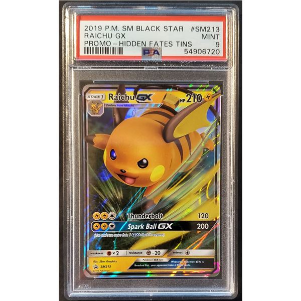 Pokemon -  Raichu GX (PSA 9) MINT!