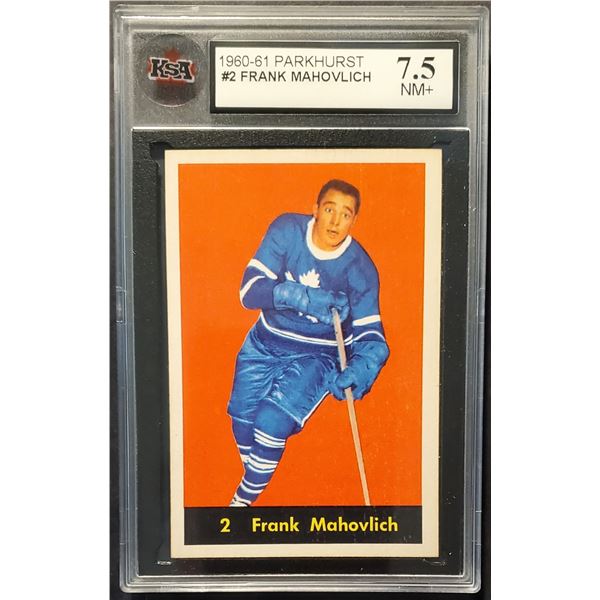 1960-61 Parkhurst #2 Frank Mahovlich (KSA 7.5) NM+