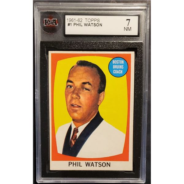 1961-62 Topps #1 Phil Watson (KSA 7)