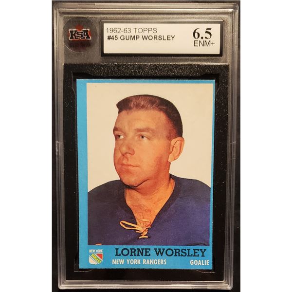 1962-63 Topps #45 Gump Worsley (KSA 6.5)