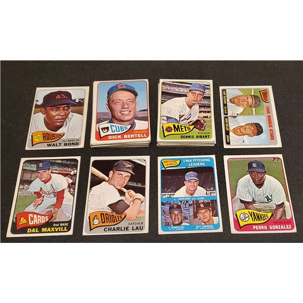 1965 O-Pee-Chee Baseball - Lot of 46 cards - GD to EX, mostly VG/VG+