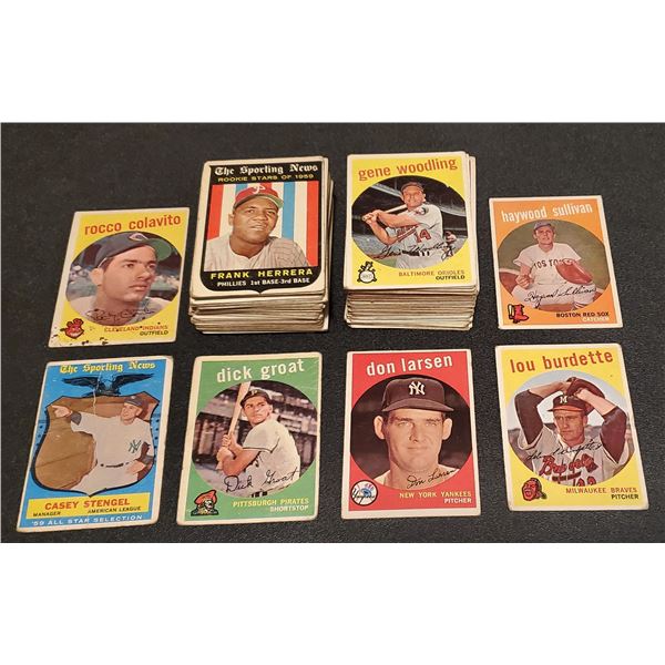 1959 Topps Baseball - Lot of 120 cards GD-VG