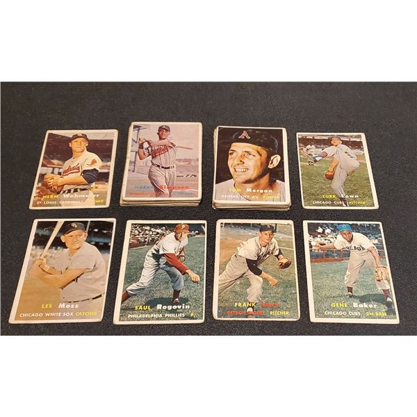 1957 Topps Baseball - Lot of 28 commons GD-VG