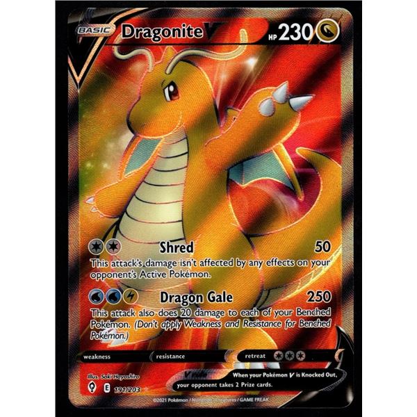 Pokemon - Dragonite V Full Art (Evolving Skies)