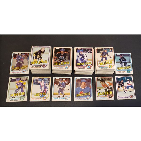 1981-82 O-Pee-Chee Hockey - Lot of 345 cards (near set)