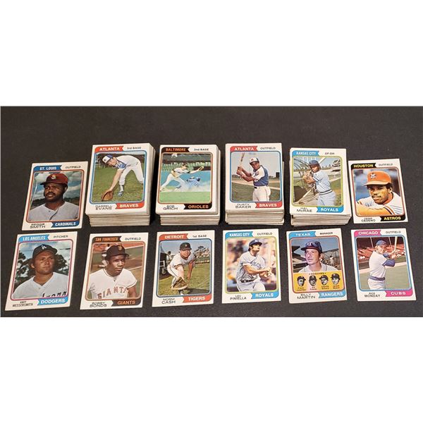 1974 Topps Baseball - Lot of 350 cards