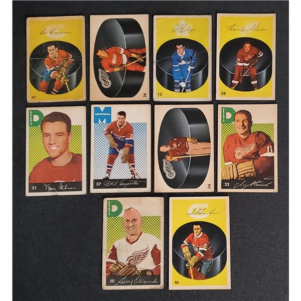 1962-63 Parkhurst Hockey - Lot of 10 cards