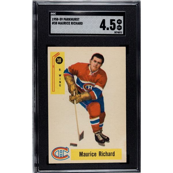 1958-59 Parkhurst #38 Maurice Richard (SGC 4.5)