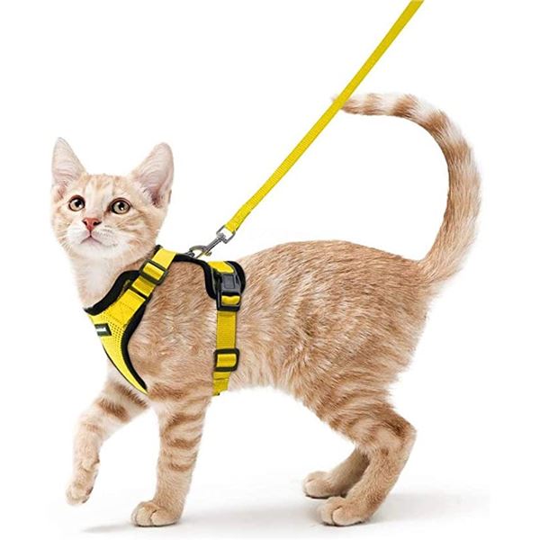 NEW YELLOW SZ SMALL RABBITGOO ANIMAL HARNESS &