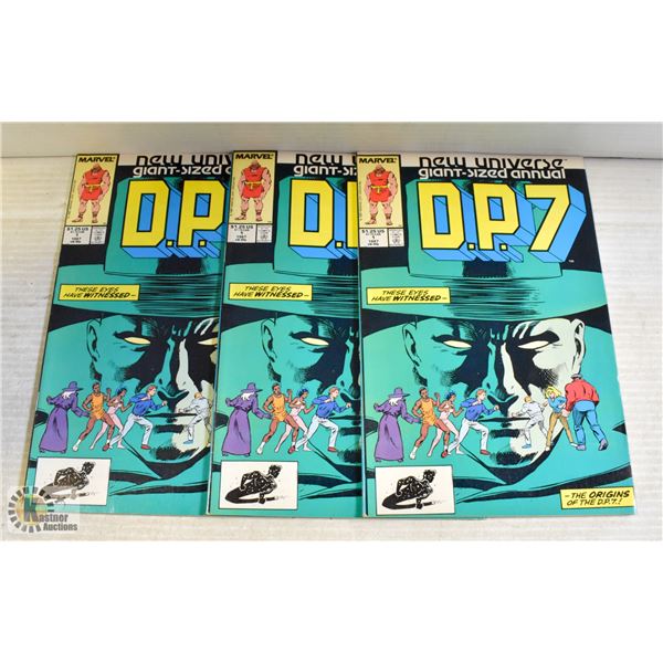 3 X MARVEL D.P. 7 #1 COMICS KEY