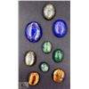 Image 1 : #52-NATURAL LAPIZ,LABRADORITE,TIGER EYE, EMERALD