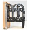 NEW 5 PIECES OF BLACK PLASTIC GARDEN FENCING