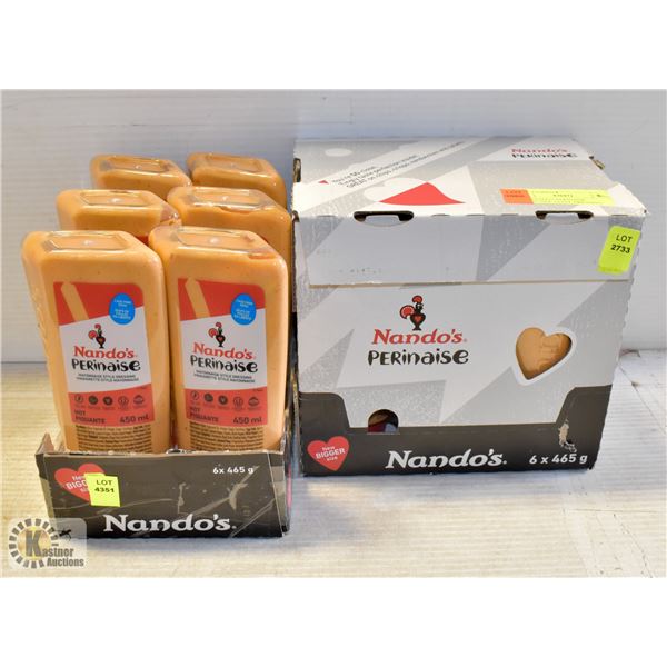 2 BOXES OF HOT NANDOS PERINAISE MAYONNAISE