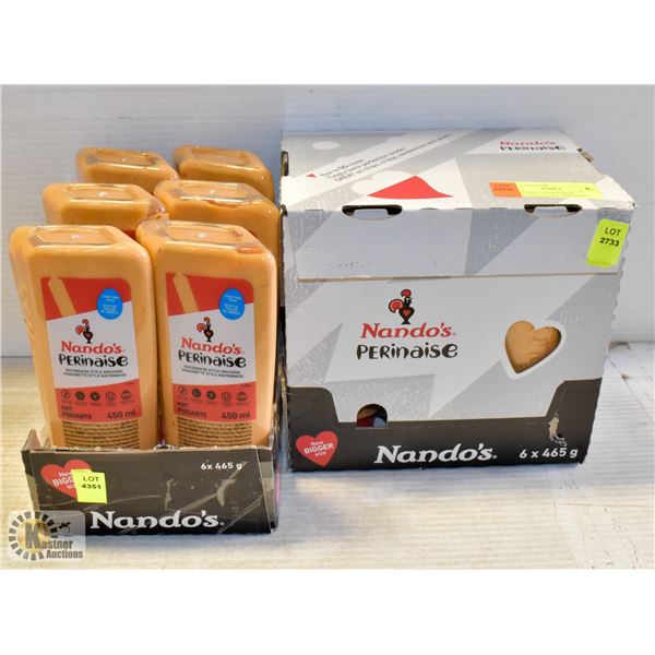 2 BOXES OF HOT NANDOS PERINAISE MAYONNAISE