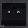 Image 1 : #6-NATURAL UNHEATED AQUAMARINE  STUD EARRINGS